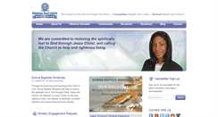 Desktop Screenshot of donnabaptisteministries.com